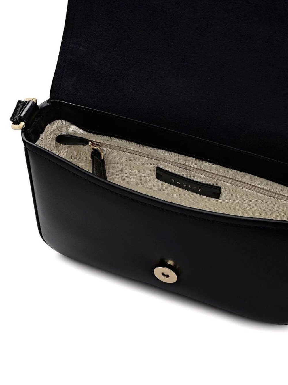 Radley London Percy Grove Medium Flapover Crossbody Bag - Black - Picture 4 of 7